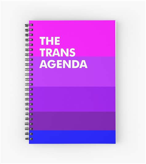 Trans Agenda Alternative Flag Spiral Notebook By Aramisart Redbubble