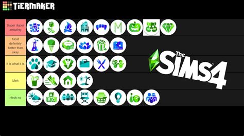 Rating Every Pack In The Sims 4 On A Tier List Youtube