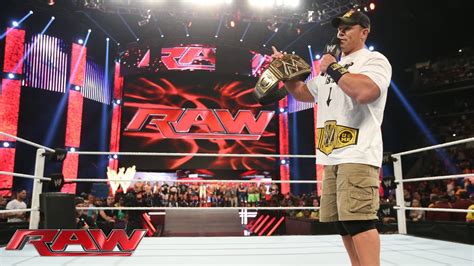 Wwe Champion John Cena Elects To Face Daniel Bryan At Summerslam Raw July 15 2013 Youtube