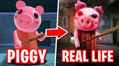 I Made Roblox Piggy In Real Life Roblox Piggy Youtube