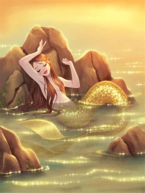 Mermaid In The Shallows Art Print By Dylan Bonner In 2023 Anime