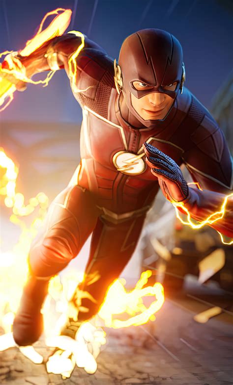 1280x2120 The Flash Running Lightning Speed Fortnite 4k 2021 Iphone 6