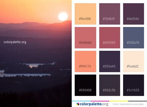 Sky Horizon Dawn Color Palette