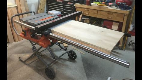 Table Saw Extension Wing Youtube