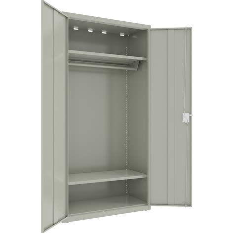 Lorell Steel Wardrobe Storage Cabinet 36 X 18 X 72 2 X Shelfves