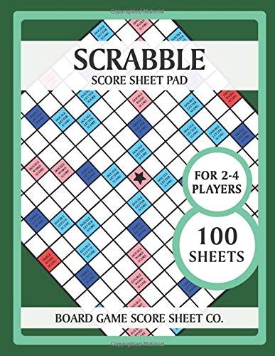 Scrabble Score Sheet Pad 100 Sheets For 2 4 Players The Ultimate