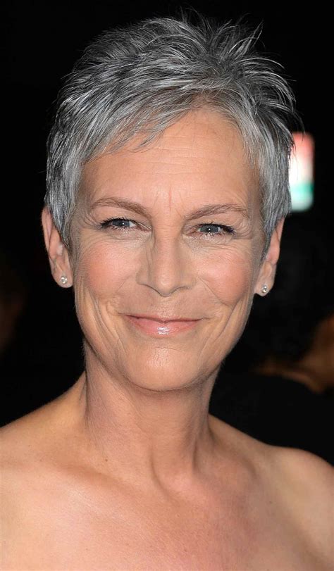 Jamie Lee Curtis Hairstyles Short Hair Best Ideas Of Gray Pixie Hairstyles For Over