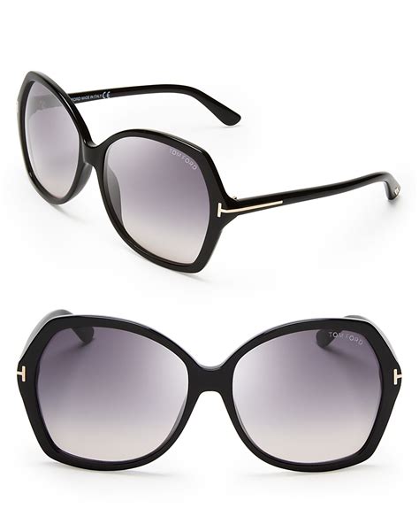 Tom Ford Carola Oversized Sunglasses 60mm In Black Lyst