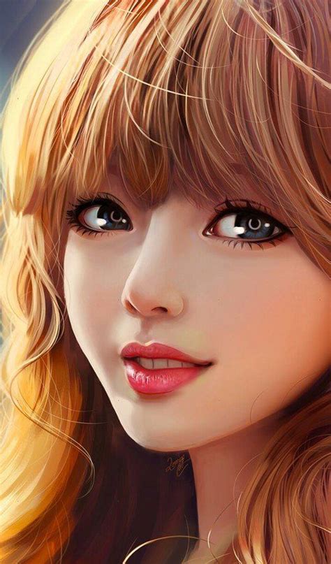 Digital Painting Inspiration 017 Art Japanese Cute Woman — Steemit Anime Art Beautiful