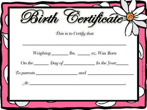 Birth Certificate Template 44 Free Word Pdf Psd Format Download