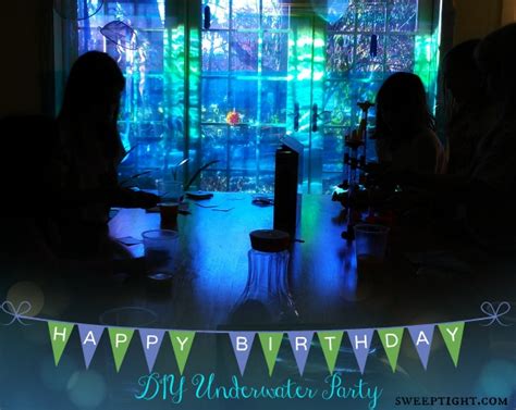 Even in the decoration, many things can be made yourself. DIY Underwater Birthday Party Themes | A Magical Mess