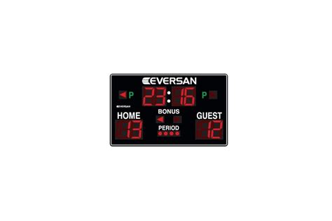 Eversan Model 9750 Wall Mounted 65x4 Scoreboard Institutional