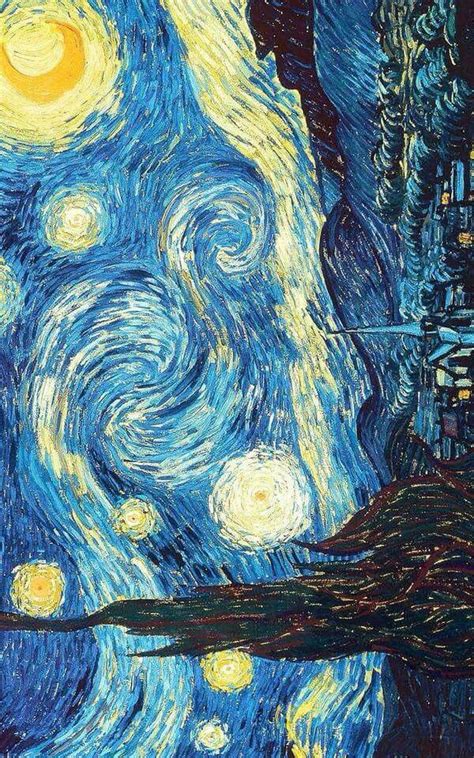 Van Gogh Wallpaper Noite Estrelada Sanat Tarihi Sanatsal Resimler