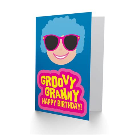 Card Birthday Happy Gran Granny Groovy Cool Lady T Cp2686 For Sale