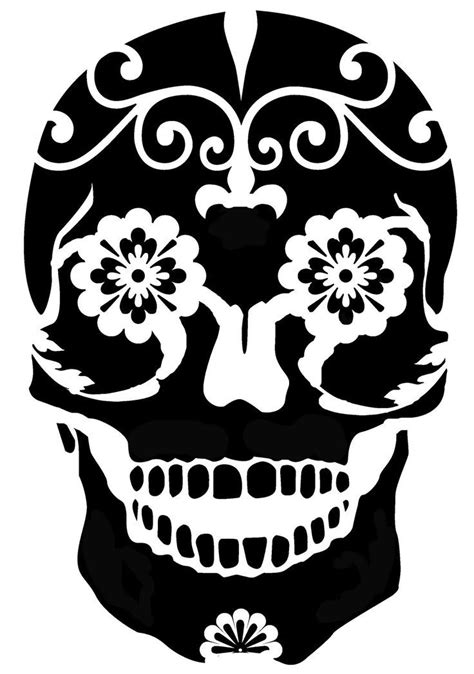 Sugar Skull Stencil Printable