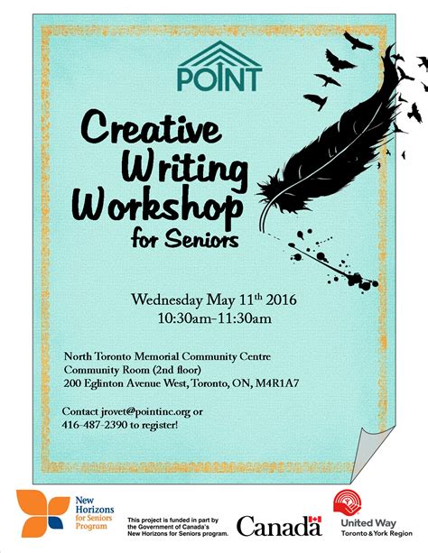 Creative Writing Workshop Flyer Streeter