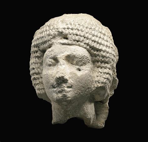 An Egyptian Limestone Head Of A Man 4th5th Dynasty 2640 2