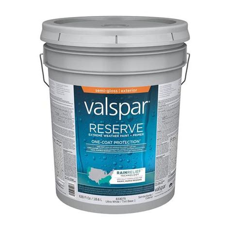 Valspar Reserve Rain Relief Semi Gloss Latex Exterior Paint Actual Net