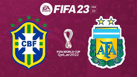 Brasil X Argentina Fifa 23 Gameplay Copa Do Mundo Qatar 2022 Final [4k 60fps] Youtube