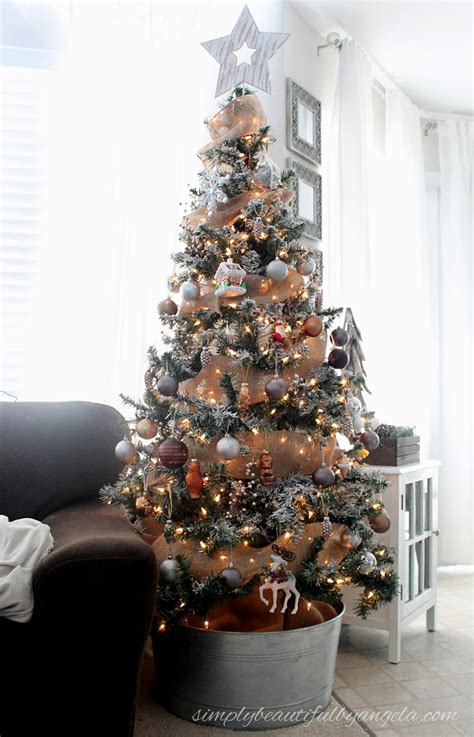 Diy Flocked Christmas Tree Simply Beautiful By Angela
