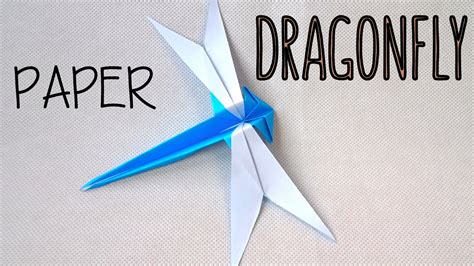 How to fold a Paper Dragonfly | Origami Dragonfly | Easy ...