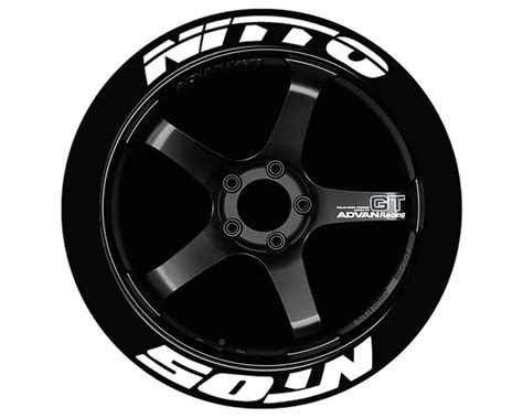 Tire Stickers Permanent Raised Rubber Lettering Nitto Nt Of