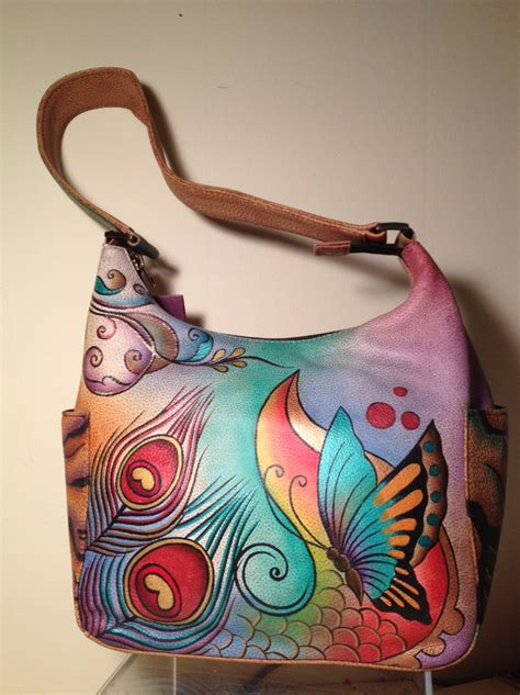 Pin By Discounted Bags On Love These Purses Painted Leather Purse