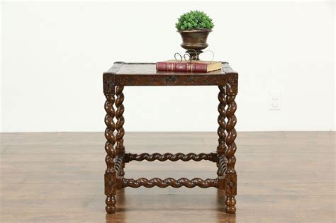 English Tudor Antique Oak Lamp, End or Chairside Table ... Miller's furniture is located in gulf breeze city of florida state.
