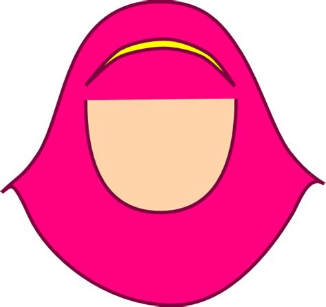 Pink Hijabers Clip Art At Vector Clip Art Online Royalty