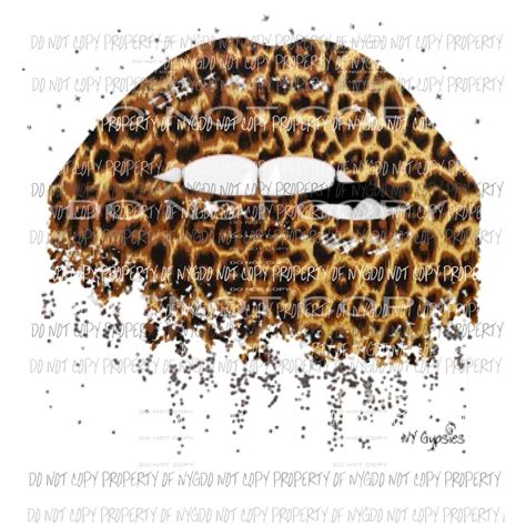 Martodesigns Leopard Lips 2 Sublimation Transfers