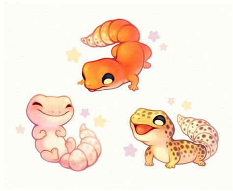 Kinpatsu Kinpatsucosplay Twitter Cute Gecko Animal Drawings