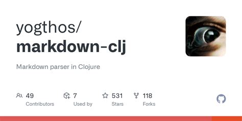 GitHub Yogthos Markdown Clj Markdown Parser In Clojure