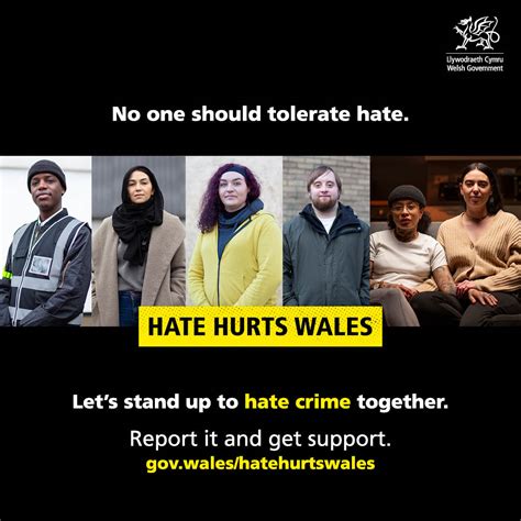 Hate Hurts Wales Anti Hate Crime Campaign Launched By Welsh Government