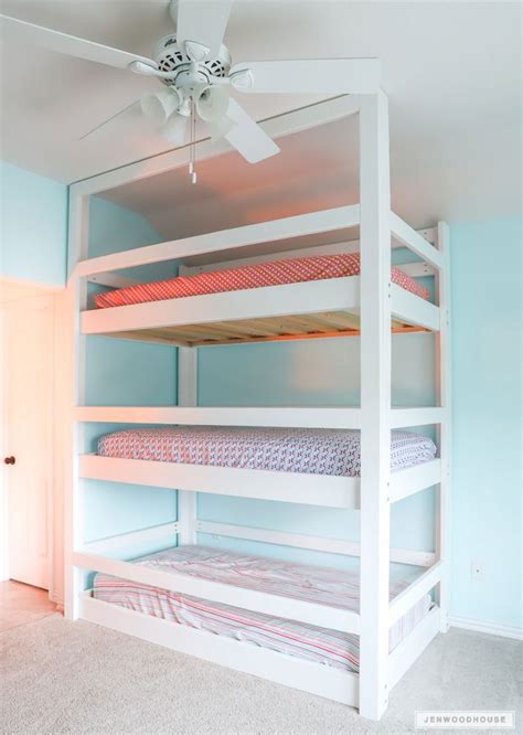 How To Build A Diy Triple Bunk Bed Plans And Tutorial
