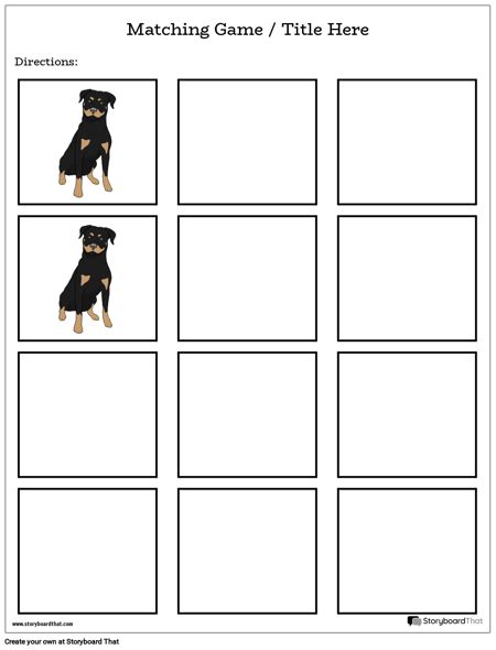 Make Matching Worksheets Matching Worksheet Templates