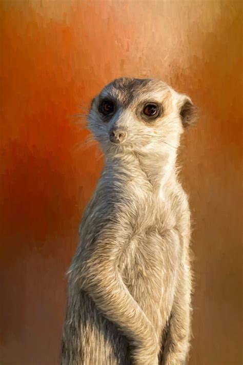 Meerkat Meerkat Digital Painting Animals