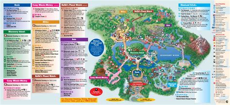 Disney's animal kingdom theme park. Park Maps 2010 - Photo 1 of 4