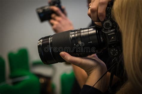 Photographers At Work Editorial Stock Photo Image Of Green 82663983