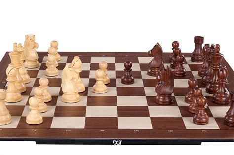 Dgt Smart Electronic Chess Set Chessboard Timeless Wooden Chess Pieces