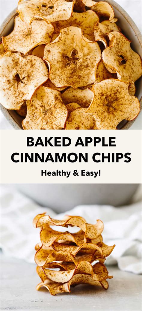 Baked Apple Cinnamon Chips Healthy Snacks Easy Healthy Snacks