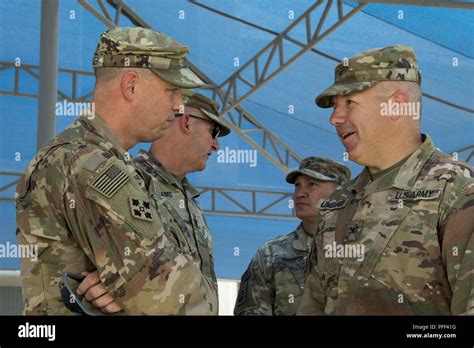 Us Army Lt Col Rob Newbauer Left The Commander Of The 40th