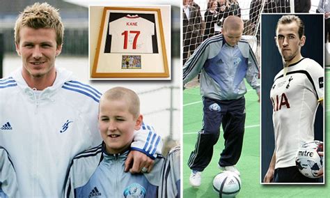 David beckham puts an arm around kate goodwin and harry kane at the launch of his academy in 2005credit: Harry Kane went to the same school as David Beckham, now ...