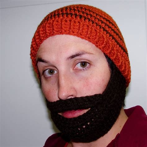 crochet beard hat free pattern