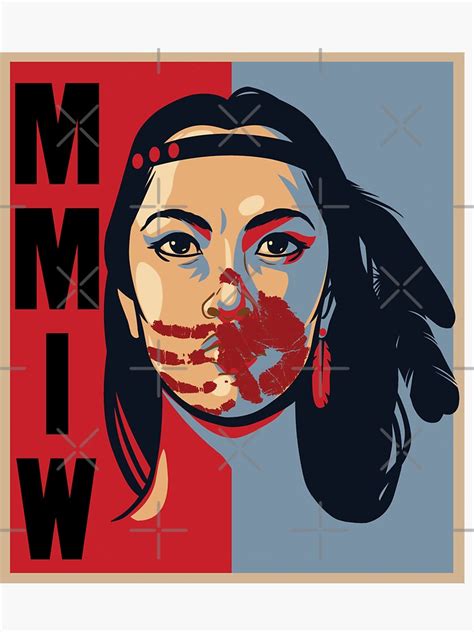 Mmiw Awareness Native American Woman Artwork For The Missing And Murdered Indigenous Women
