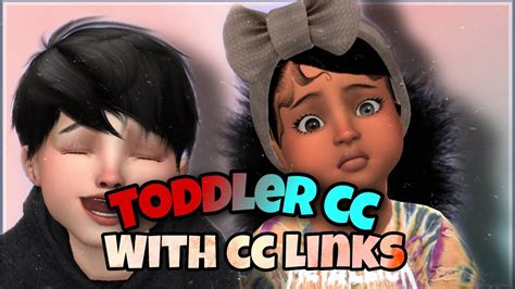 Toddler Cc😁 Sims 4with Cc Linksthe African Simmer Youtube