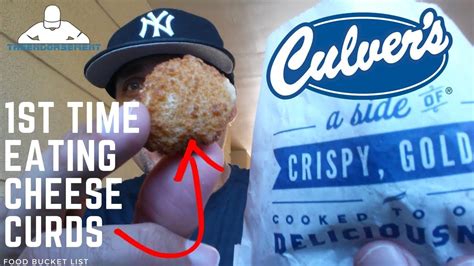 Culvers Wisconsin Cheese Curds Review 1st Time Eating Cheese Curds