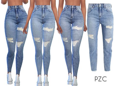 The Sims Resource Ripped Denim Jeans