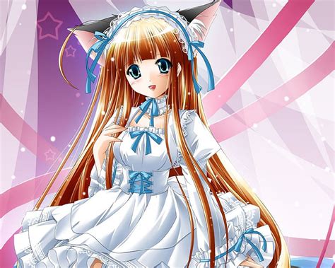 Neko Chan Nekomimi Pretty Dress Neko Sweet Anime Neko Mimi Hot