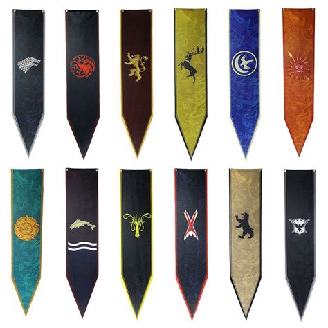 12 Kinds Hq Satin Game Of Thrones Banner Home Decorative Flag Flag