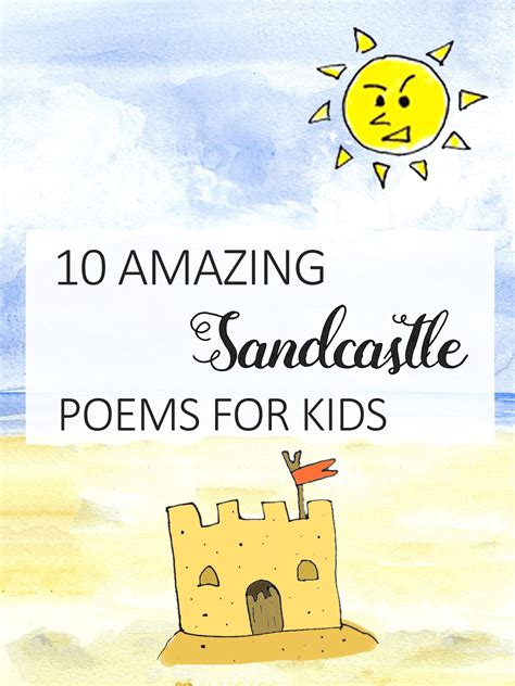 One minute games for kids ]. 10 Sandcastle Poems for Kids | Imagine Forest